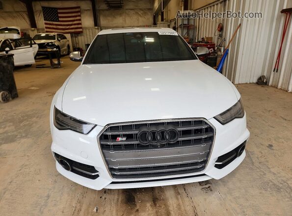 WAUH2AFC7GN038579 2016 AUDI S6 White Front view