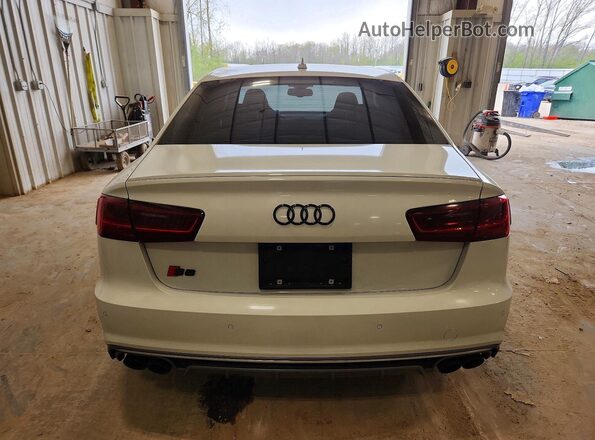 WAUH2AFC7GN038579 2016 AUDI S6 White Rear view