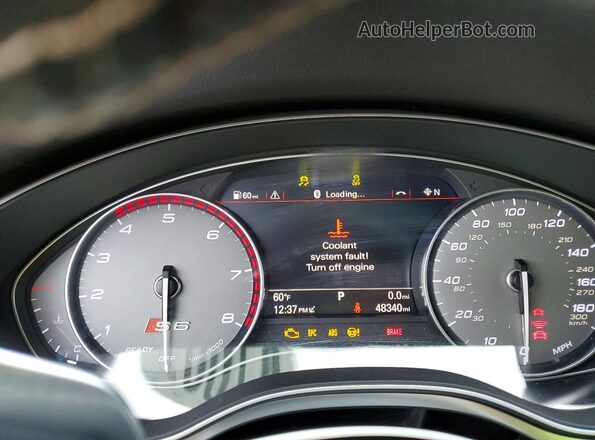 WAUHFAFC4JN008239 2018 AUDI S6 White Սարքավորումների վահանակի տեսք