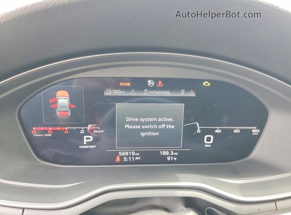 WAUHMAF40LA065563 2020 AUDI A4 Black Vista del cuadro de instrumentos