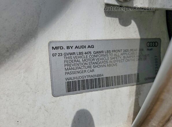 WAUHUDGY7RA014864 2024 AUDI A3 Белый Вид подкапотного пространства