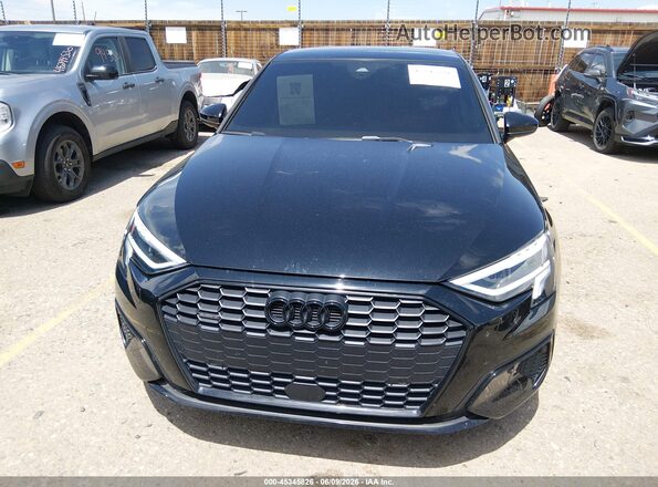 WAUHUDGY8NA077725 2022 AUDI A3 Black უკანა სალონის ხედი