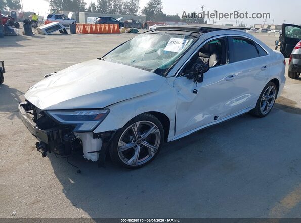 WAUJ3DGY0RA106483 2024 AUDI S3 Белый Передняя левая четверть