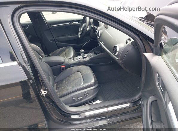 WAUJ8GFF2J1045824 2018 AUDI A3 Black Front interior view