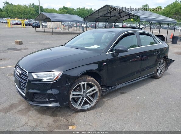 WAUJ8GFF2J1045824 2018 AUDI A3 Black Front left