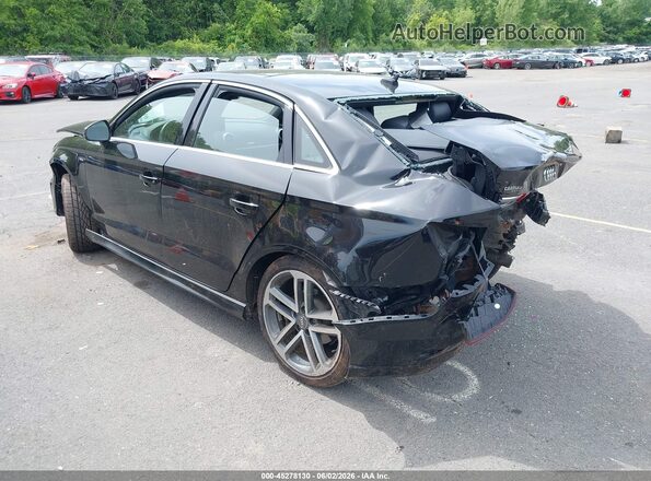 WAUJ8GFF2J1045824 2018 AUDI A3 Black Rear left