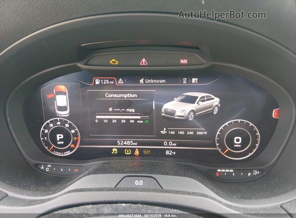 WAUJ8GFF6J1063789 2018 AUDI A3 Black უკანა სავარძლების ხედი