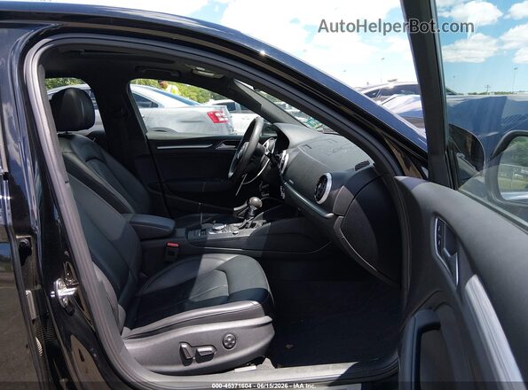 WAUJ8GFF6J1063789 2018 AUDI A3 Black წინა სალონის ხედი
