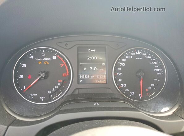 WAUJ8GFF7G1014531 2016 AUDI A3 White Widok zestawu wskaźników