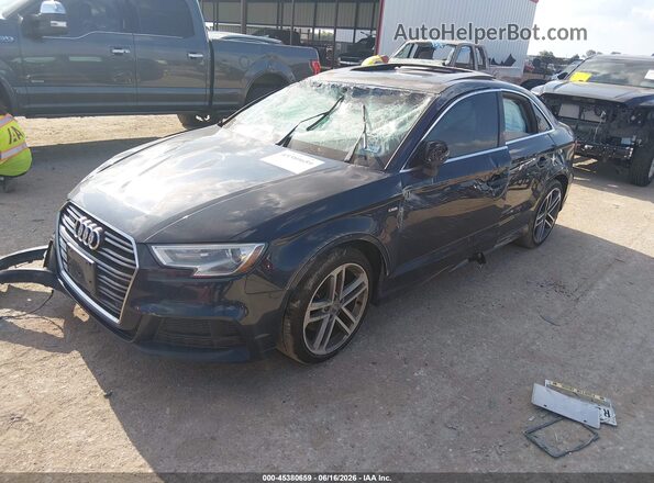 WAUJ8GFF7H1016345 2017 AUDI A3 Black Front left