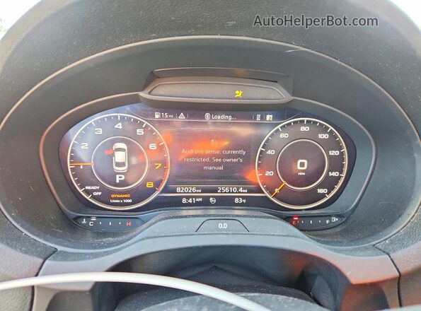 WAUJ8GFFXH1079777 2017 AUDI A3 White ხელსაწყოთა პანელის ხედი