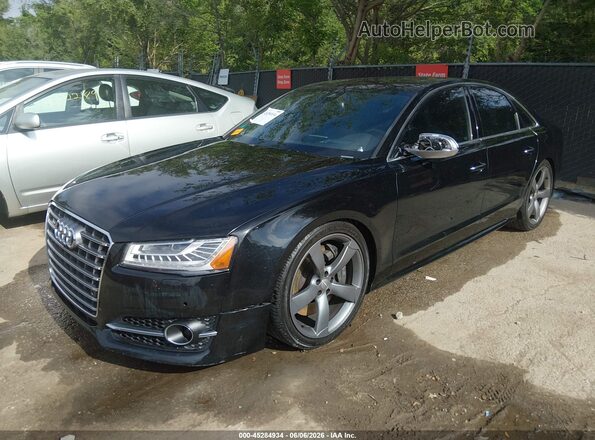 WAUJSAFD0GN009404 2016 AUDI S8 Черный Передняя левая четверть
