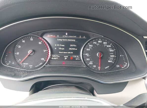 WAUK2AF22KN082544 2019 AUDI A6 Black უკანა სავარძლების ხედი