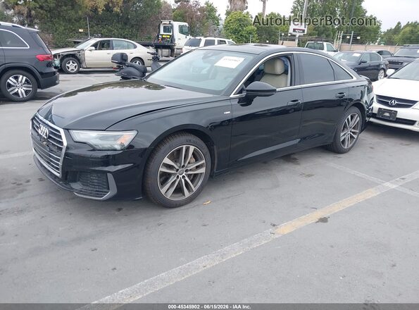 WAUK2AF22KN082544 2019 AUDI A6 Black წინა მარცხენა ხედი სამი მეოთხედიდან