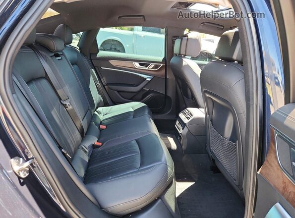 WAUK2AF25KN106495 2019 AUDI A6 Blue Вид задніх сидінь