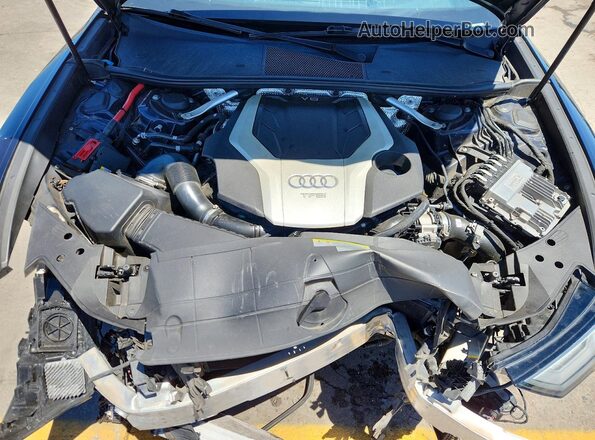 WAUK2AF25KN106495 2019 AUDI A6 Blue Вид задньої частини салону