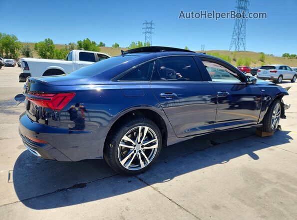 WAUK2AF25KN106495 2019 AUDI A6 Blue Задня права чверть
