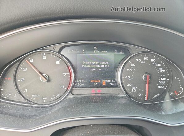 WAUK2AF2XKN088169 2019 AUDI A6 White ხელსაწყოთა პანელის ხედი