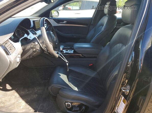 WAUK3AFD2GN014315 2016 AUDI A8 Black Widok wnętrza z przodu