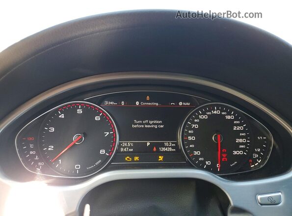 WAUK3AFD2GN014315 2016 AUDI A8 Black Widok zestawu wskaźników