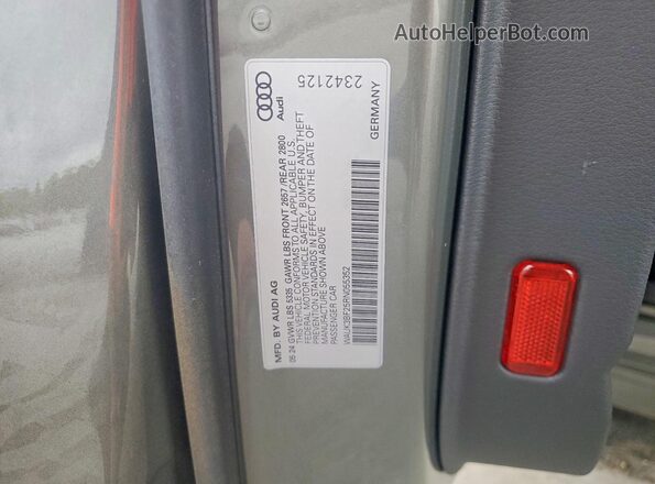WAUK3BF25RN055352 2024 AUDI A6 Gray Вид підкапотного простору