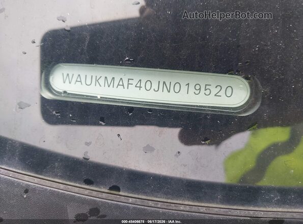 WAUKMAF40JN019520 2018 AUDI A4 Белый 