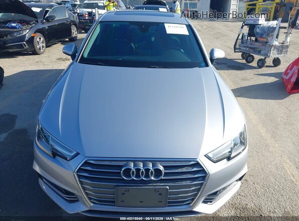 WAUKMAF41JA139995 2018 AUDI A4 Silver Սալոնի հետևի տեսք