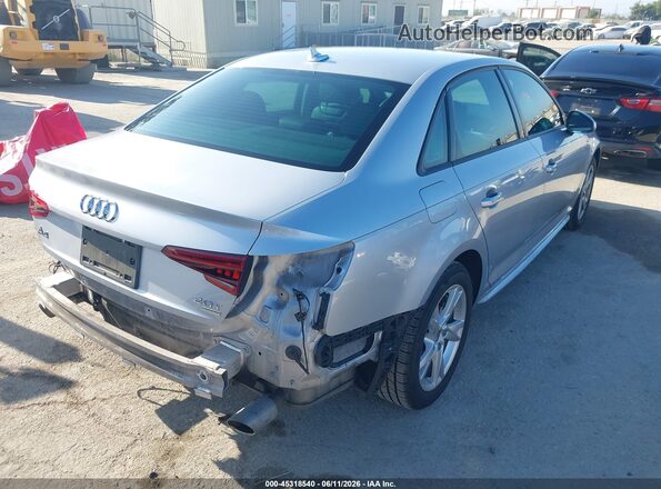 WAUKMAF41JA139995 2018 AUDI A4 Silver Հետևի աջ