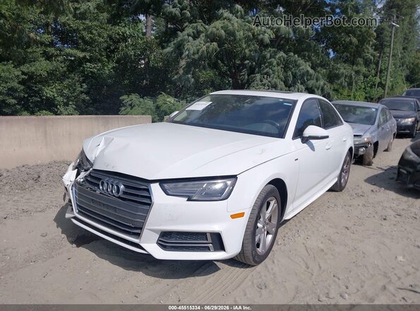 WAUKMAF43JA112426 2018 AUDI A4 White Front left