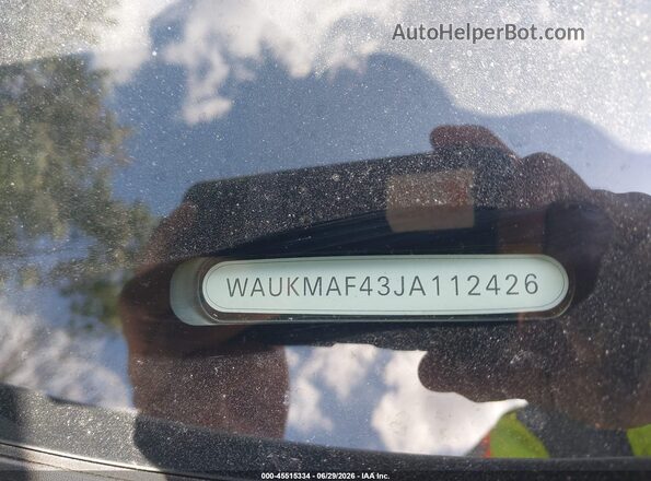 WAUKMAF43JA112426 2018 AUDI A4 White Engine compartment view