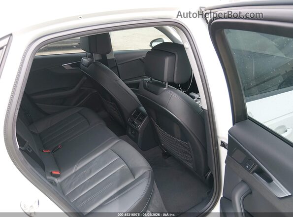 WAUKMAF44JN015356 2018 AUDI A4 White Вид наклейки з VIN-кодом