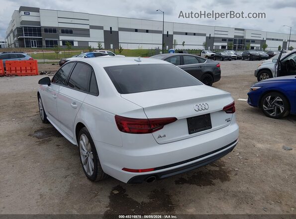 WAUKMAF44JN015356 2018 AUDI A4 White Задня ліва чверть