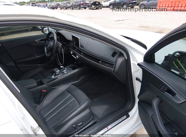 WAUKMAF44JN015356 2018 AUDI A4 White Вид салону спереду