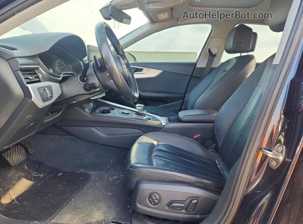 WAUKMAF49JA067590 2018 AUDI A4 Blue Widok wnętrza z przodu