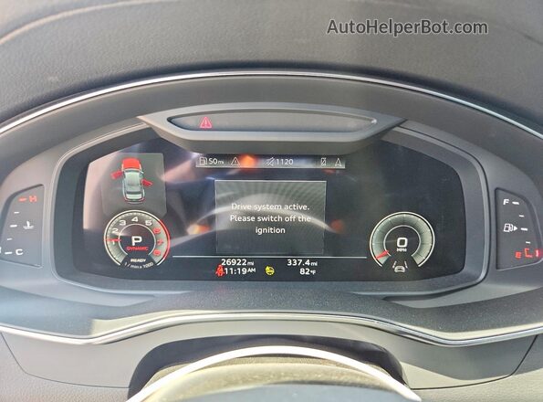 WAUL2AF20MN067208 2021 AUDI A6 Black Instrument cluster view