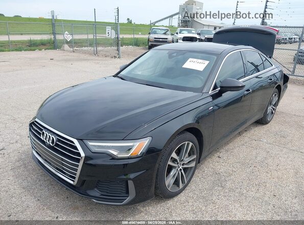 WAUL2AF21KN060944 2019 AUDI A6 Black Առջևի ձախ երեք քառորդ տեսարան