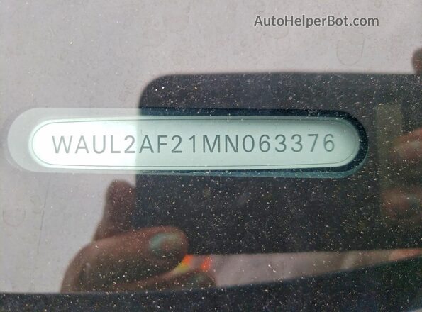 WAUL2AF21MN063376 2021 AUDI A6 Blue 