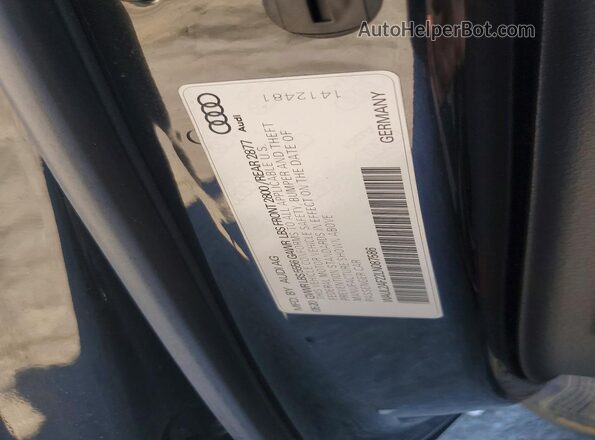 WAUL2AF22LN087586 2020 AUDI A6 Black Vista de la etiqueta del VIN
