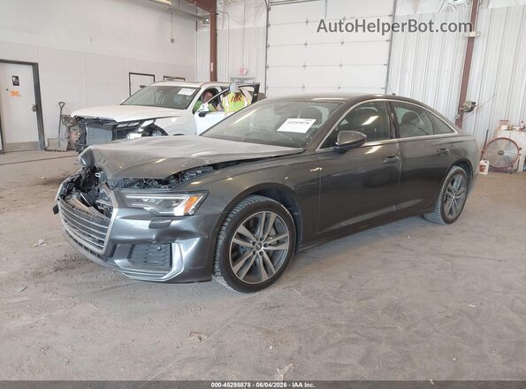 WAUL2AF24KN088415 2019 AUDI A6 Gray Առջևի ձախ երեք քառորդ տեսարան