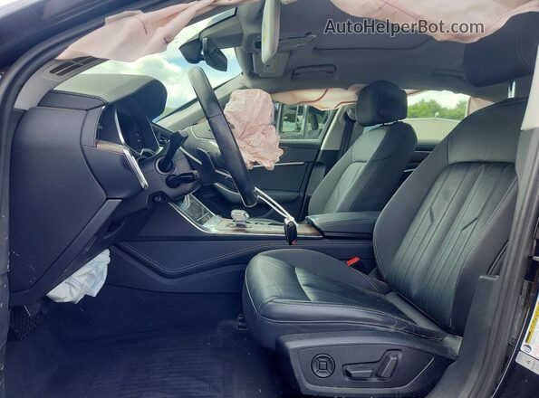 WAUL2AF24KN107223 2019 AUDI A6 Black Widok wnętrza z przodu