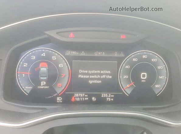 WAUL2AF25KN037392 2019 AUDI A6 White Սարքավորումների վահանակի տեսք