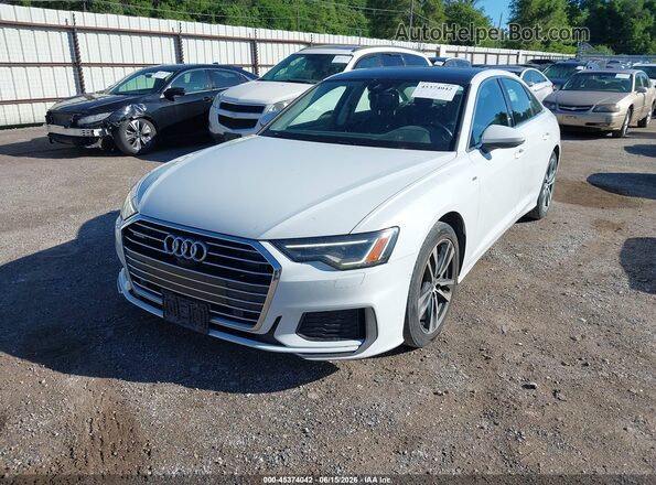 WAUL2AF25KN053656 2019 AUDI A6 White Передня ліва чверть