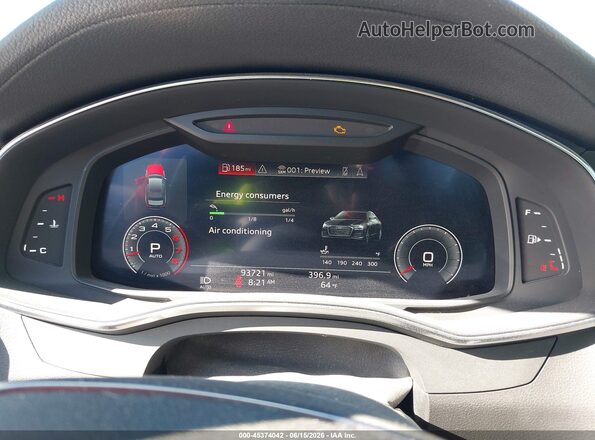 WAUL2AF25KN053656 2019 AUDI A6 White Вид задніх сидінь