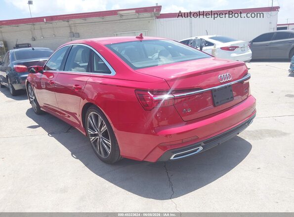 WAUL2AF25KN093171 2019 AUDI A6 Red Задня ліва чверть