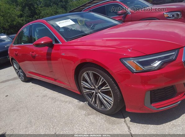 WAUL2AF25KN093171 2019 AUDI A6 Red Вид задньої частини салону