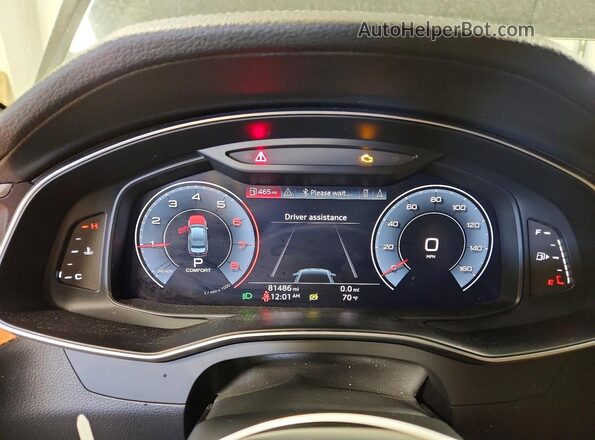 WAUL2AF27KN086724 2019 AUDI A6 Gray Սարքավորումների վահանակի տեսք