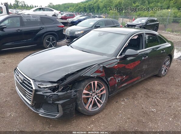 WAUL2AF2XKN039736 2019 AUDI A6 Black Передня ліва чверть