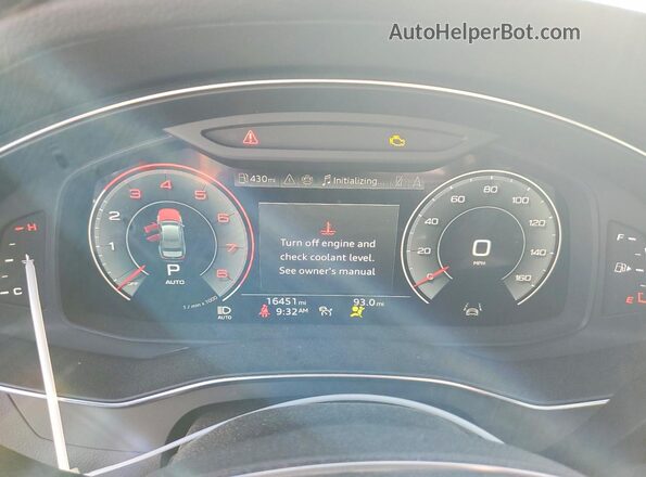 WAUL2BF21RN061656 2024 AUDI A6 Gray Вид щитка приладів
