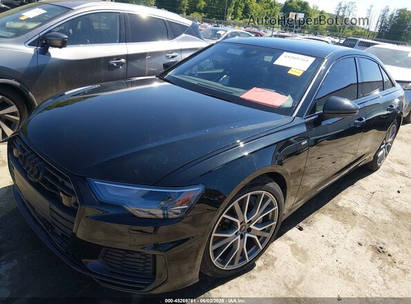 WAUL2BF28PN012838 2023 AUDI A6 Black Передня ліва чверть