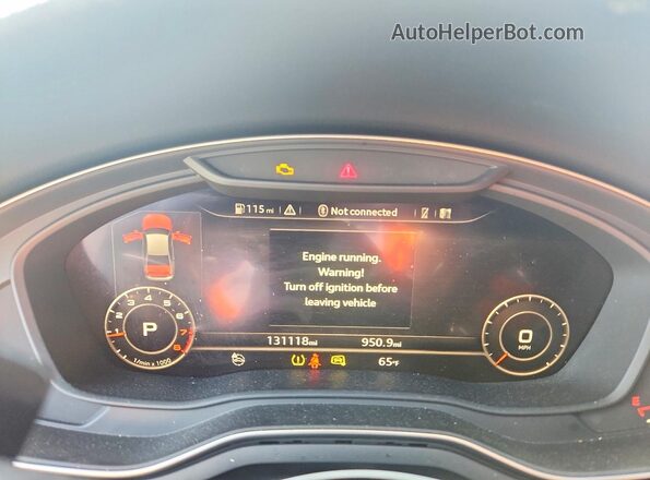 WAULNAF41HN042137 2017 AUDI A4 Угольный Вид щитка приборов